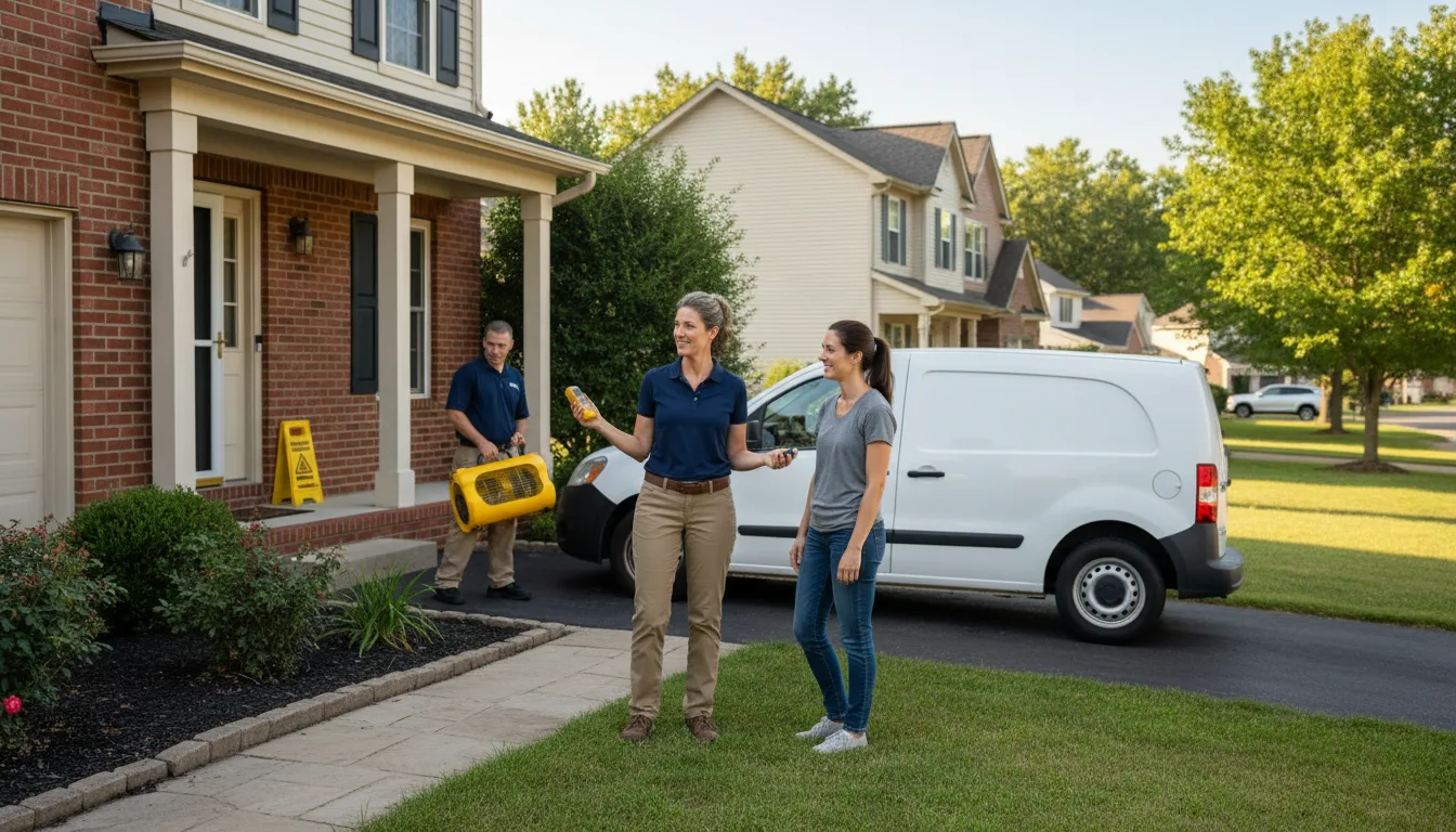 Residential water damage restoration in Meeteetse, WY